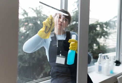 Nettoyage de vitres intérieures et extérieures à la Boisse